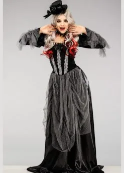 Womens Gothic Victorian Vampire Lady Costume