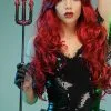 Dark Mermaid Prop Glitter Trident -Costumes Sales mermaid trident