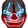 Halloween Light Up LED Scary Clown Face Mask -Costumes Sales mk 9897rs