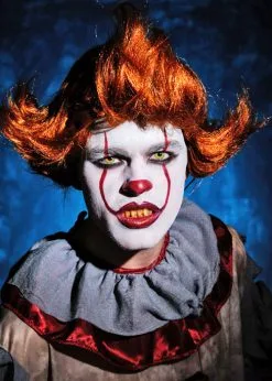 Adult Mens New Design It Clown Style Ginger Wig