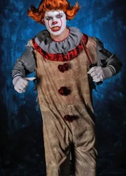 Mens New Style It Clown Pennywise Style Clown Costume