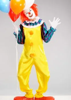 Adult Mens Halloween It Clown Pennywise Costume