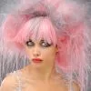 Womens Halloween Pink Zombie Princess Wig -Costumes Sales pink and grey womens zombie wig