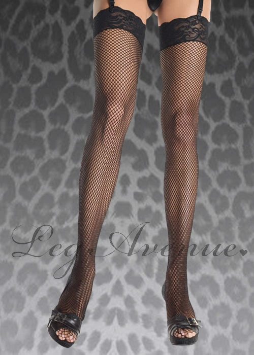 Womens Plus Size Black Lace Top Fishnet Stockings 3 Womens Plus Size Black Lace Top Fishnet Stockings