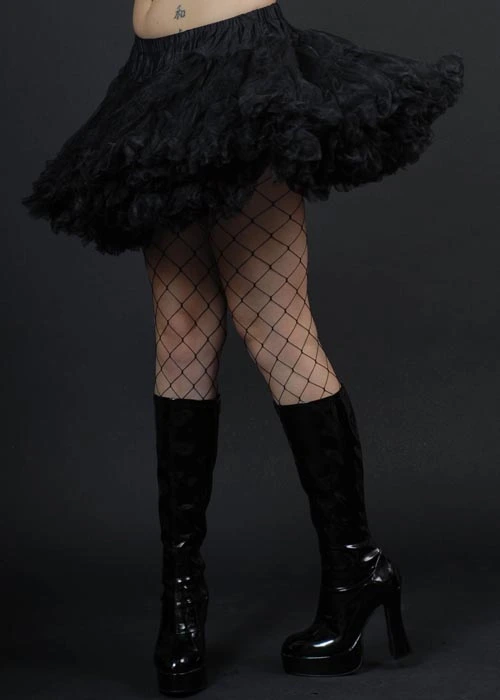 Plus Size Deluxe Gothic Full Black Underskirt 3 Plus Size Deluxe Gothic Full Black Underskirt