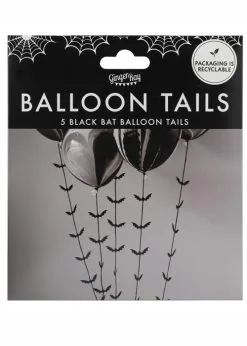 Halloween Gothic Black Bat Balloon Tails Pack 5 -Costumes Sales poi 115 rs 02