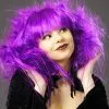 Womens Halloween Purple Backcombed Zombie Wig -Costumes Sales purple gothic zombie wig NEW