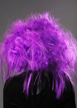 Womens Halloween Purple Backcombed Zombie Wig -Costumes Sales purple gothic zombie wig NEW 02