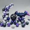 Inflated Purple Halloween Balloon Arch Large Party Set -Costumes Sales purple halloween full set scatter