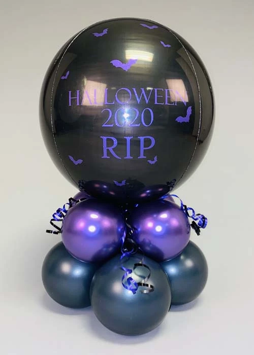 Inflated Purple Halloween Balloon Arch Large Party Set 4 Inflated Purple Halloween Balloon Arch Large Party Set - Image 2