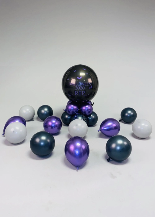 Inflated Purple Halloween Balloon Arch Large Party Set 7 Inflated Purple Halloween Balloon Arch Large Party Set - Image 5