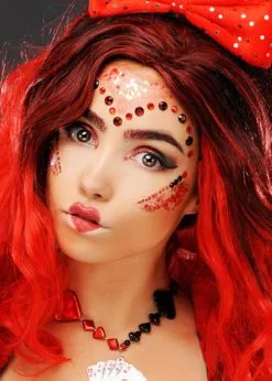 Queen Of Hearts Glitter Make-Up Kit 8 Queen Of Hearts Glitter Make-Up Kit -Costumes Sales queen of hearts make up kit ST1087 02
