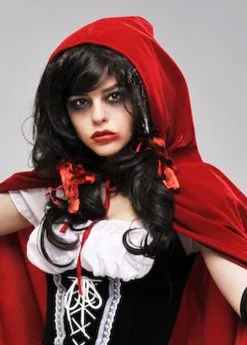 Wombie Deluxe Zombie Red Riding Hood Wig 8 Wombie Deluxe Zombie Red Riding Hood Wig -Costumes Sales red riding hood wig 02