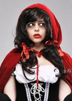 Wombie Deluxe Zombie Red Riding Hood Wig 9 Wombie Deluxe Zombie Red Riding Hood Wig -Costumes Sales red riding hood wig 03