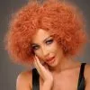 Rocky Horror Style Frizzy Ginger Magenta Wig 1 Rocky Horror Style Frizzy Ginger Magenta Wig -Costumes Sales rock horror magenta wig ST7024 RH