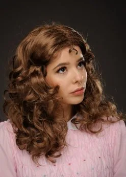 Rocky Horror Style Curly Brown Janet Wig -Costumes Sales rocky horror janet wig 03