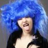 Womens Halloween Blue Backcombed Zombie Wig -Costumes Sales royal blue gothic zombie wig 42366