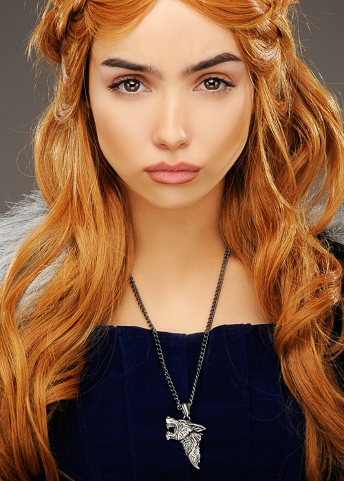 Sansa Stark Style Wolf Pendant Pewter Necklace 4 Sansa Stark Style Wolf Pendant Pewter Necklace - Image 2