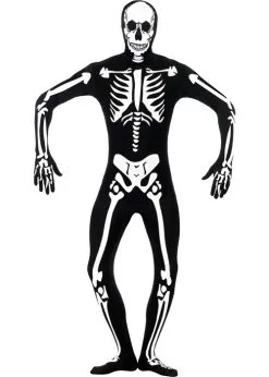 Adult Skeleton 2nd Skin Jumpsuit Costume