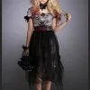 Teen Girls Dead Zombie Prom Queen Costume
