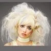 Womens Halloween Blonde And Grey Mummy Wig