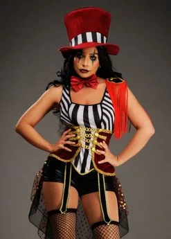 Womens Halloween Gothic Circus Ringmaster Costume -Costumes Sales womens halloween ringmaster costume 86750 03