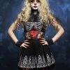 Womens Red Day Of The Dead Costume -Costumes Sales womens lace day of the dead costume