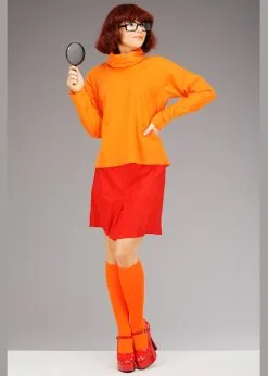 Ladies Velma Scooby Doo Costume -Costumes Sales womens velma costume 02