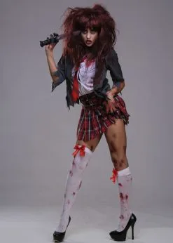 Costumes Sales -Costumes Sales zombie schoolgirl halloween costume 01